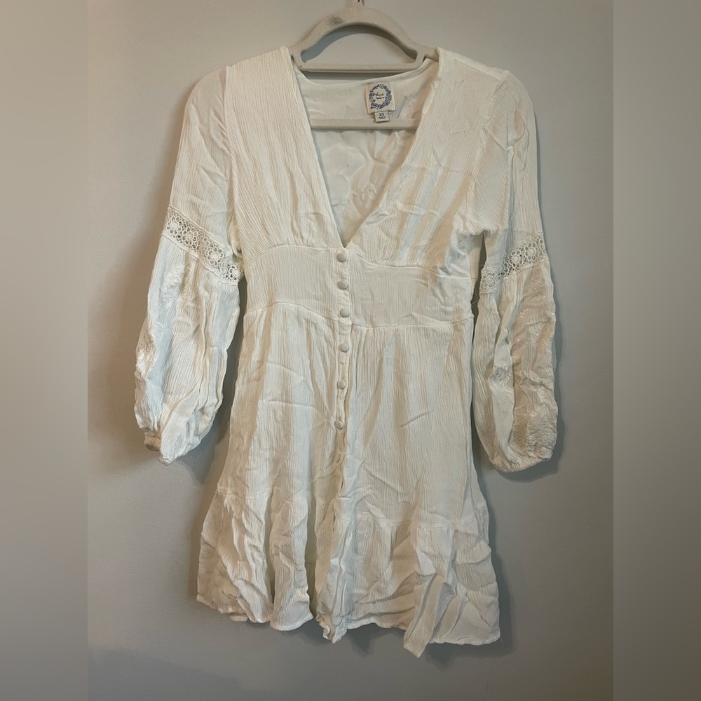 Francesca’s Collection White Mini Dress Size XS